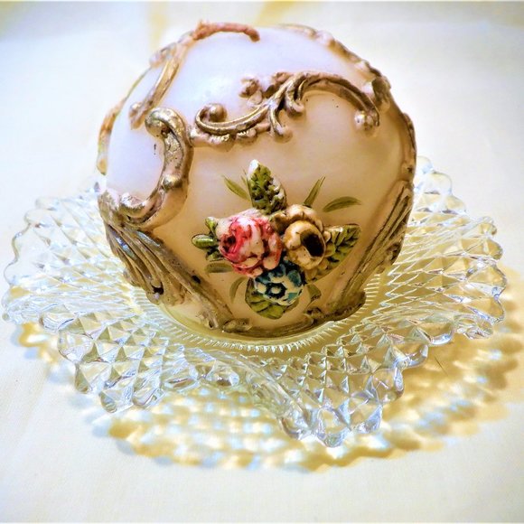 Travel Treasure from Italy ~~~ Designed CANDLE ~~~ WITH  Dish (2 Items) - Picture 3 of 3
